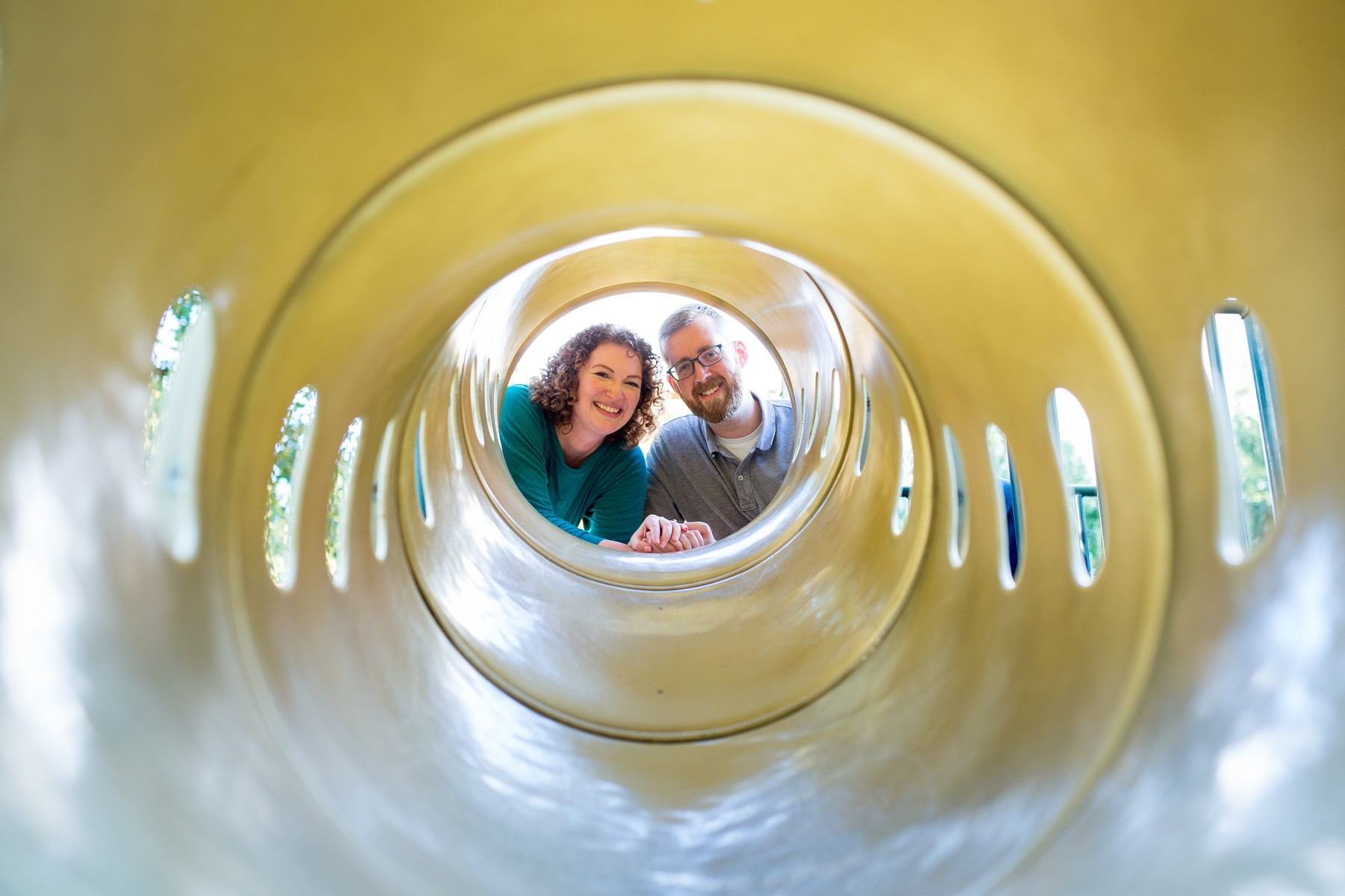 fun engagement photos at Fort Hunter